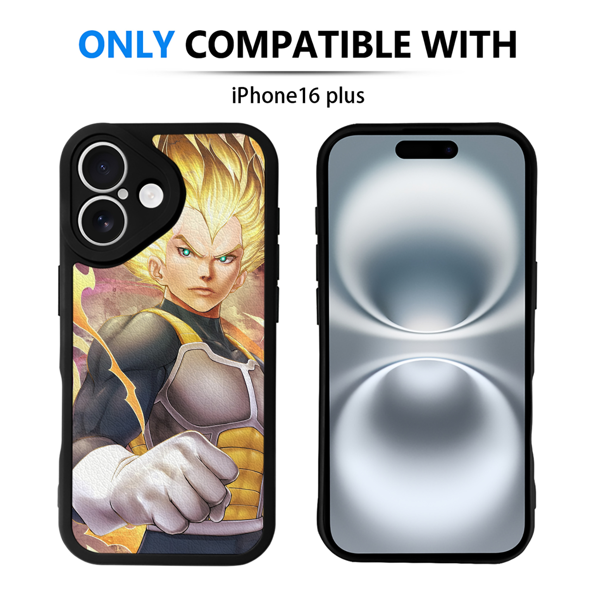 （画像用） ドラゴンボール DRAGON BALL 【iPhone 16シリーズ対応】シリコンスマホケース（レザー調） 材質：シリコン